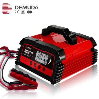 2019 new AGM/GEL portable Car Battery Charger,Intelligent Pulse Repair Battery Charger 12V 24V fast solar system battery Charger