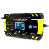 Full Automatic Car Battery Charger_Vehicle Battery Charger And Battery Intelligent Pulse Repair 12V/24V  Motorcycle Charger Fan